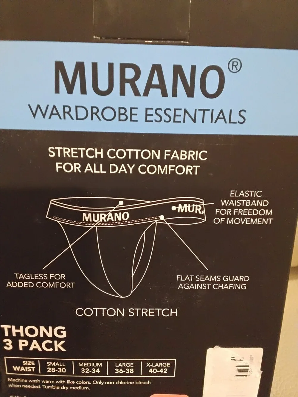 Murano 94% tagless thongs